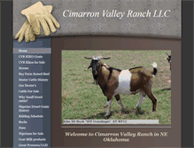 Tablet Screenshot of cimarronvalleyranch.com